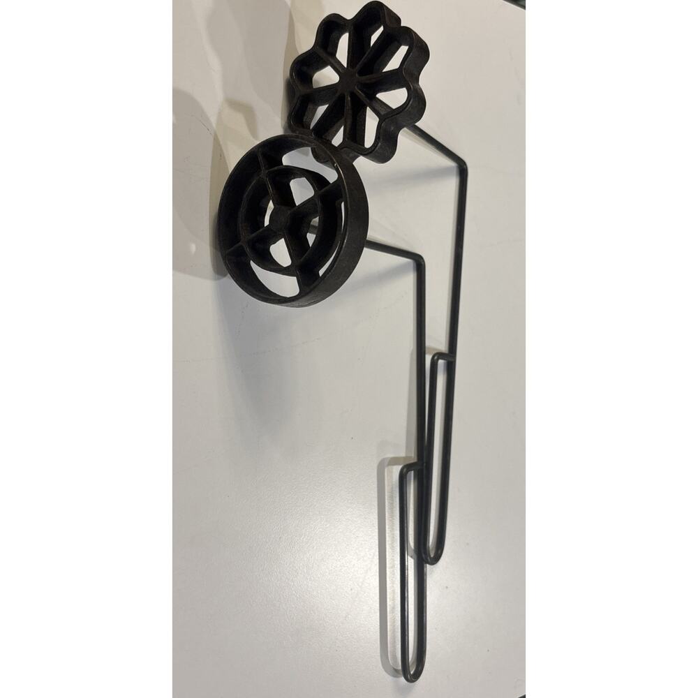 Swedish Rosette Mould Swedish Set of 2 cast iron